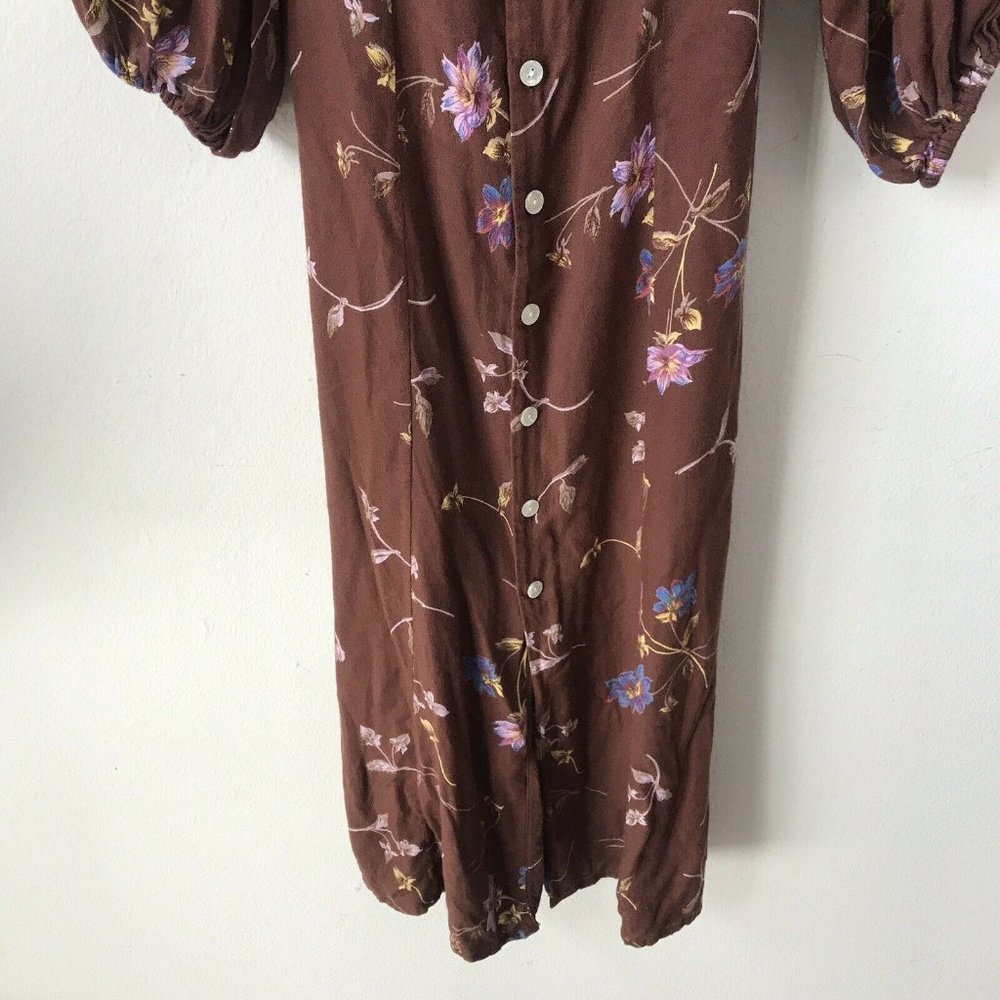 *Rare* Christy Dawn McCartney Brown Floral Dress - Picture 5 of 8
